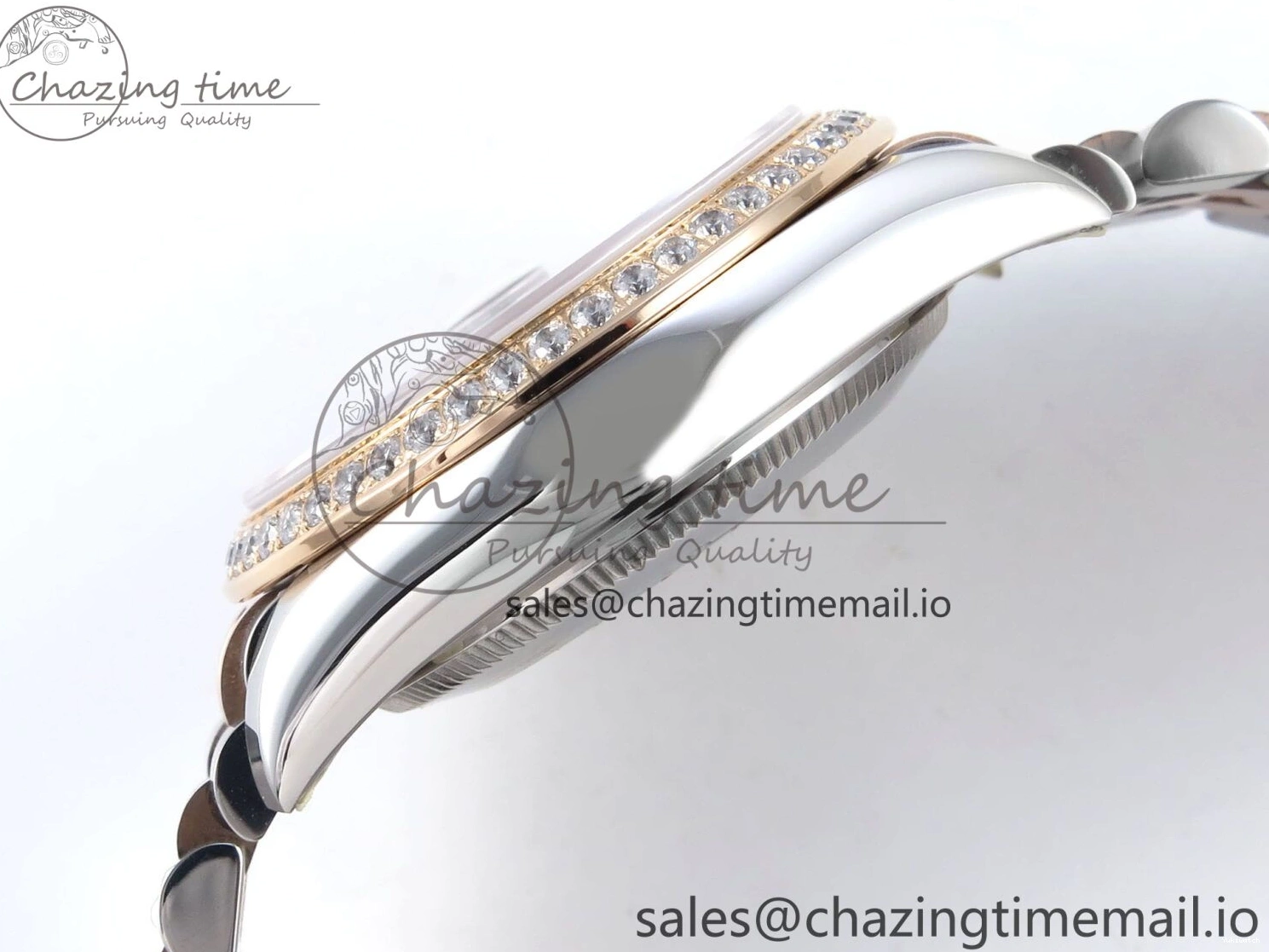 Bezel Diamonds DateJust 278381RBR Diamonds ARF 904L 1:1 Steel Dial Bracelet SS RG 31 Jubilee Edition Brown Best on ETA 2688 0402